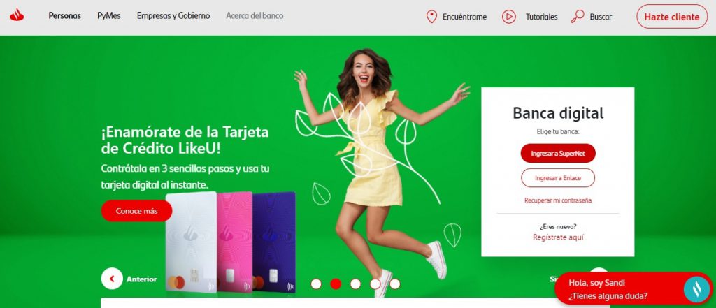 tarjetas santander