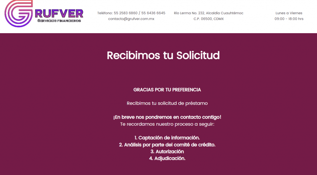 Préstamos Grufver