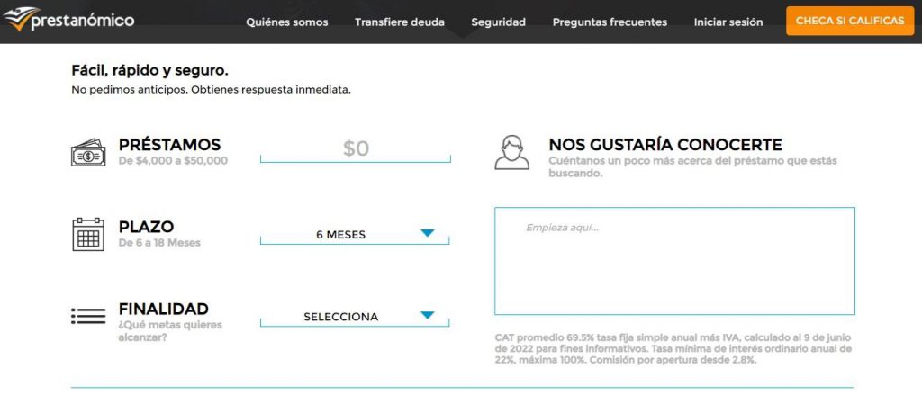 prestanomico requisitos