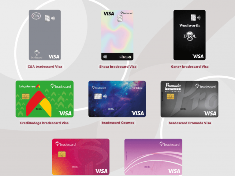 todas las tarjetas de Bradescard